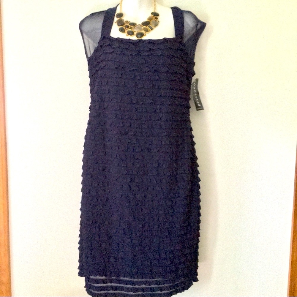 Connected Apparel Gorgeous Ruffled Dress NWT